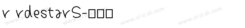 r rdestarS字体转换